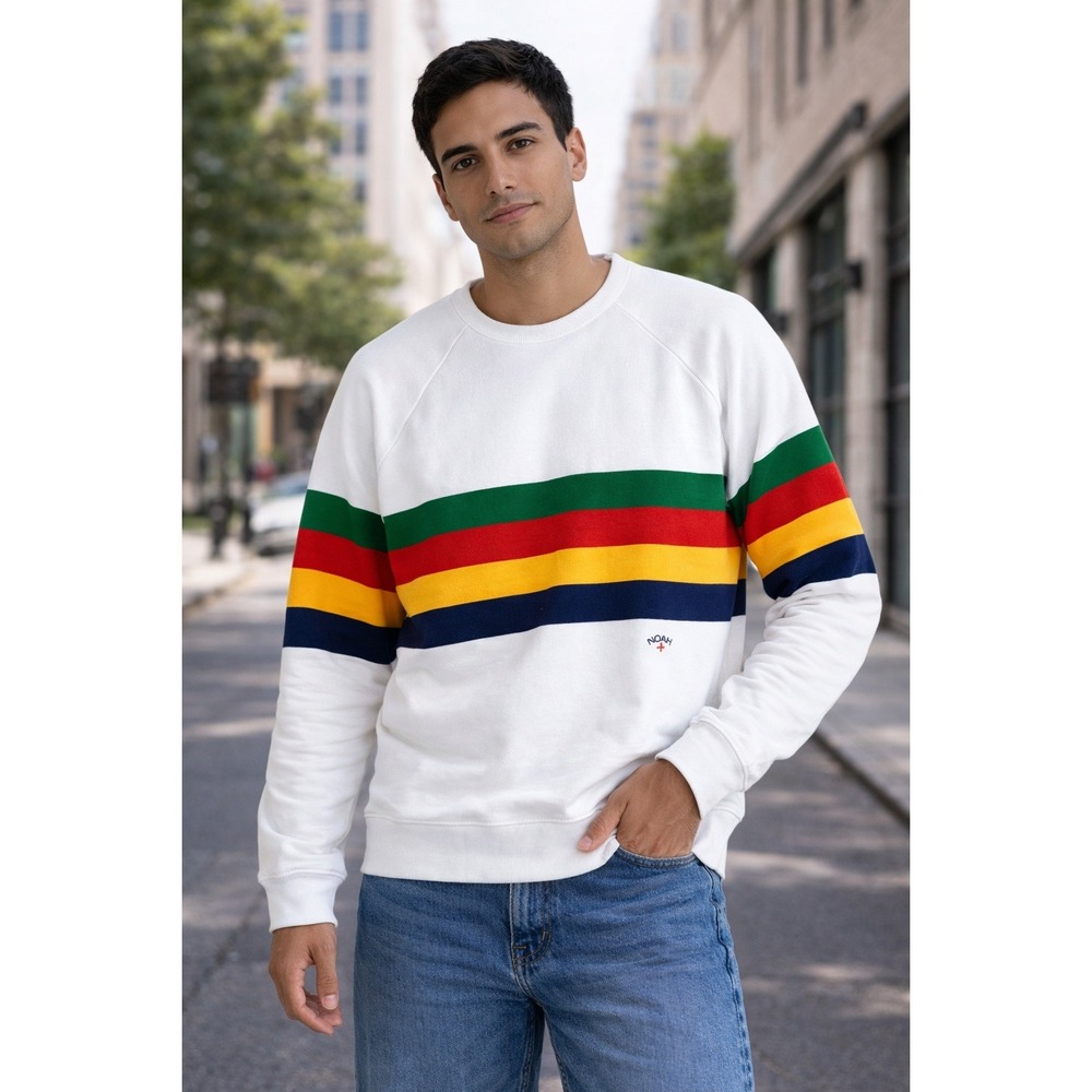 Noah Jet Sleeve Pullover sweatshirt, Size S, Excellent Condition